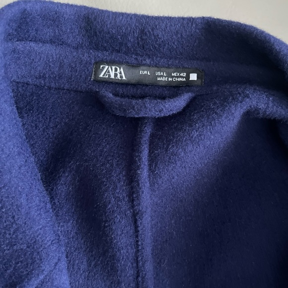 NWT - Zara Men’s Double- Faced Wool Blended Long Coat - Size L - Picture 9 of 11